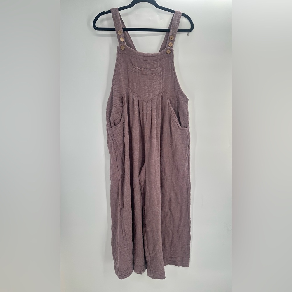 Free People Sun Drenched Overalls Orchid Lrg